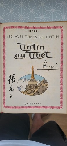 Tintin tibet dedicace - au,