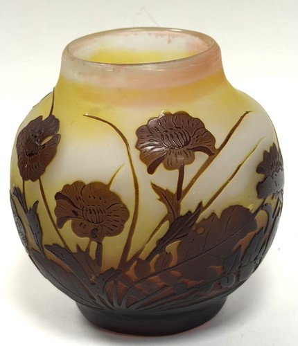 Vase galle decor floral - galle,