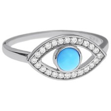 BAGUE Femme Oeil en ARGENT 925