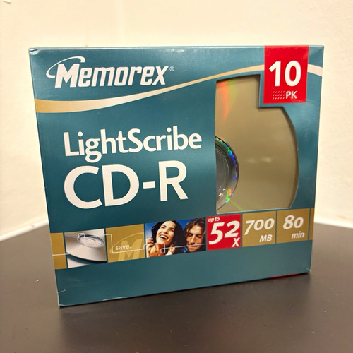 Memorex lightscribe 700mb - cd-r,