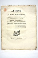 LIVRE ANCIEN POUZET APERÇU SUR LES FIEVRES INFLAMMATOIRES 1809