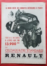 RENAULT Celtaquatre  voiture -  PUBLICITE 1936 - Print AD advertising 1512
