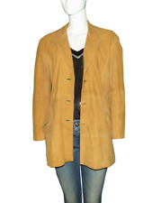 veste MAC DOUGLAS look blazer en nubuck velours camel taille 42 EU