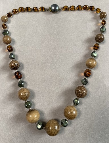 Collier perles pâte de - pÂte,