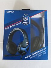CASQUE FILAIRE - KONIX - EQUIPE DE FRANCE   --  PS5 / PS4 / XBOX  / SWITCH / PC