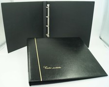 CLASSEUR ALBUM SAFE NOIR POUR CARTES POSTALES OU AUTRES VENDU SANS FEUILLES