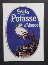 TH960A) CP reproduction plaque émaillée publicité SELS DE POTASSE D'ALSACE