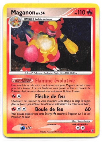 Carte pokémon maganon - maganon, 6/147