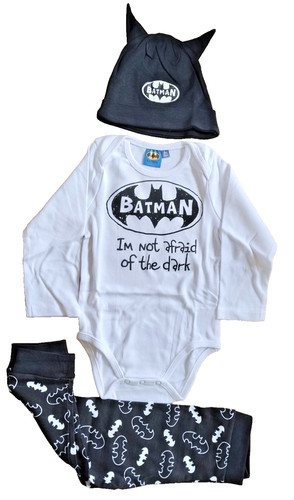 Batman ensemble barboteuse 3 - batman,