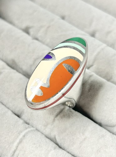 Rare belle bague émaillée - belle,