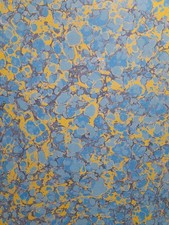 Papier marbré à la cuve de