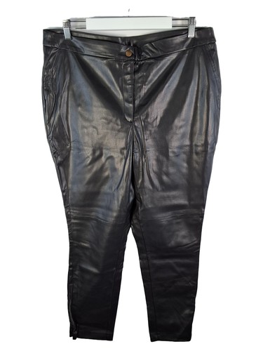 Alba moda pantalon cuir - cuir, femme