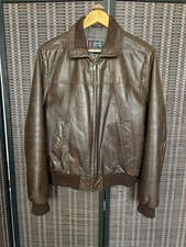 Redskins Blouson Cuir Aviateur Marron Taille L