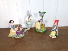 4 FIGURINE Blanche Neige et les 7 Nains WALT DISNEY Boule de neige 2 à accrocher