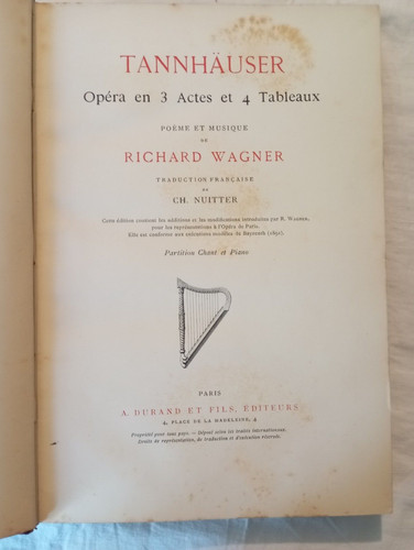 Tannhauser opera actes - tannhauser,