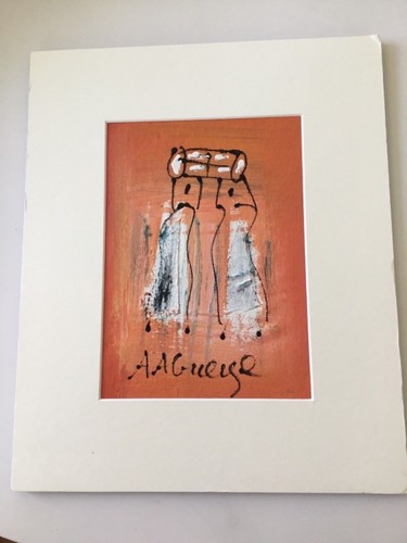 Peinture africaine signée - peinture,