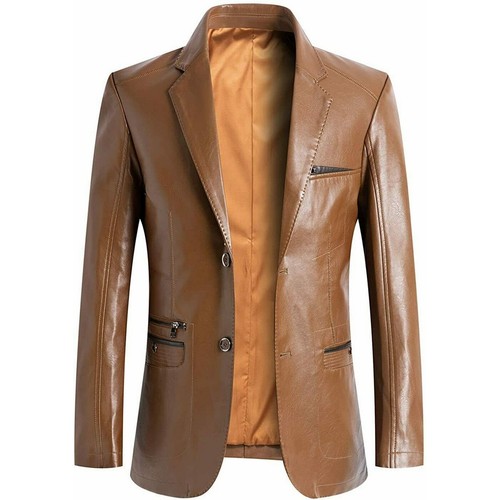 Nouveau manteau cuir tan - en,