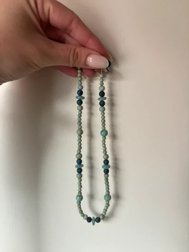 Collier choker amazonite - , –