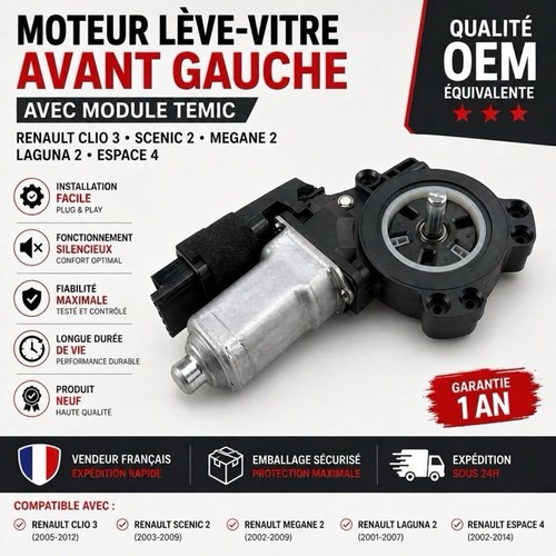 Moteur lève vitre renault - vitre,