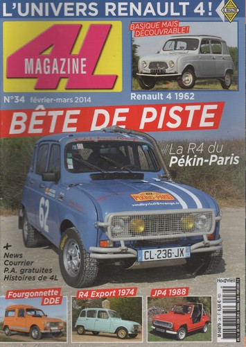 Magazine renault 4 1962 - magazine,