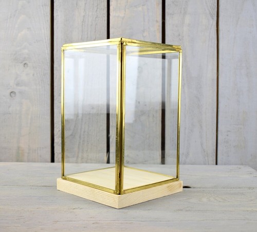 Vitrine verre dôme en - verre, et