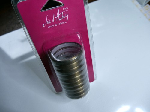 Kit anneaux plats doré - 10,