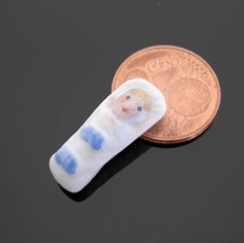 Feve Ancienne Allemande, Bébé Emmailloté, Biscuit Miniature, Poupée 21mm N°667-2