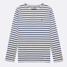 Marinière ivoire et bleue