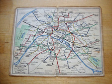 Rare paris plan metro - plan,