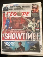 L'Equipe Journal 24/01/2020; Match Basket NBA à Paris; Charlotte-Milwaukee/ Henr