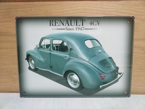 Renault 4cv verte vue - , arrière