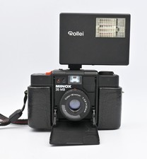minox 35 MB+étui,dragonne avec flah rollei E15B,boite,notice,cordon synchro