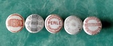 5 Bouchons biére biedermann ck perle Lutterbach Prieur Aktienbrauerei Reichshof