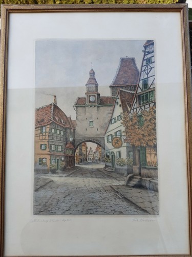 Rothenburg orig gravure - rothenburg,