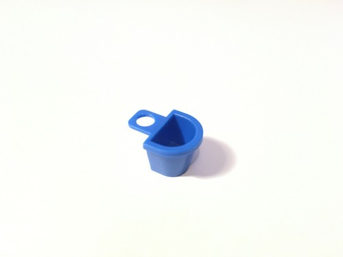 Lego blue minifigure container - blue,