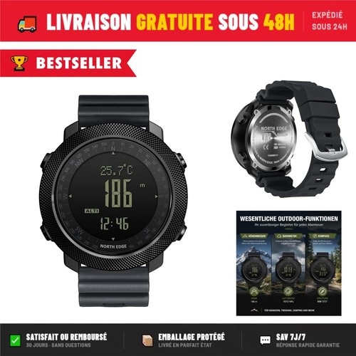 Montre north edge apache homme - montre,