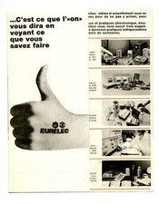 En 1970, une publicité dépliant EURELEC, Electricité, énergie, Outillage