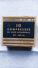 Ancienne boîte de pansements, compresses RUBY Voiron