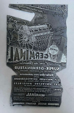 ANCIENNE PLAQUE D'IMPRIMERIE