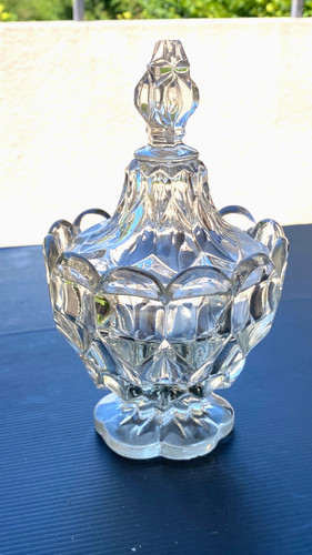 Ancien drageoir cristal 19eme - cristal,