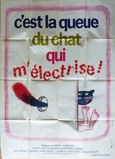 C'est la queue du chat qui m'électrise affiche film érotique 1972 Ernst Hofbauer