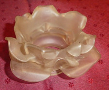 TULIPE PATE DE VERRE EN FORME DE PETALES DE ROSE BLANCHE APPLIQUE LUSTRE LAMPE(9