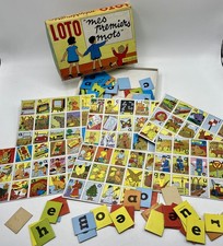 LOTO mes premiers mots - Jeu éducatif Volumétrix 1960/70's - TBE