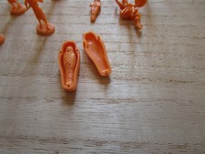 ATLANTIC LOT  FIGURINES EGYPTIENNE MATIERE PLASTIQUE SEMI SOUPLE 1/72 SARCOPHAGE