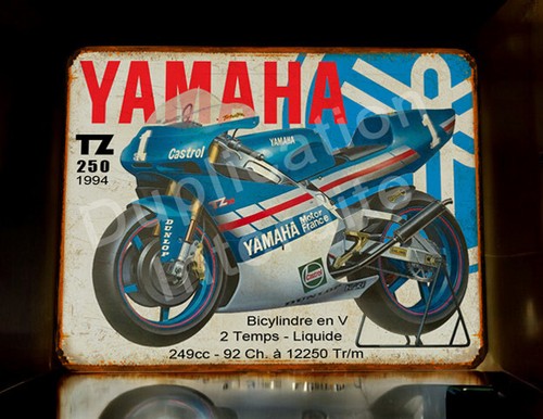 Plaque métal yamaha 250 - ,
