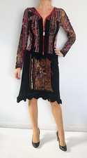Robe en mesh imprimé baroque