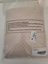 LINVOSGES Plaid beige rosé nid d'abeille extra doux 140 x 140 cm