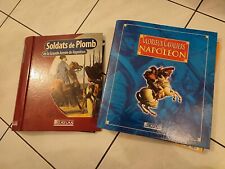 LOT X2 CLASSEURS AVEC FASCICULES SOLDAT DE PLOMB GRANDE ARMEE DE NAPOLEON ATLAS