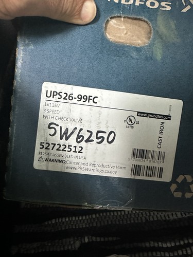 Grundfos ups26 99fc 52722512 - grundfos, ups26-99fc