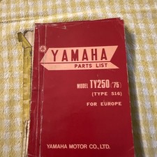 Parts List  Ty 250 75  516 Yamaha Oem